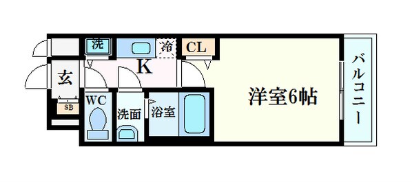 プレサンス松屋町ファステの物件間取画像